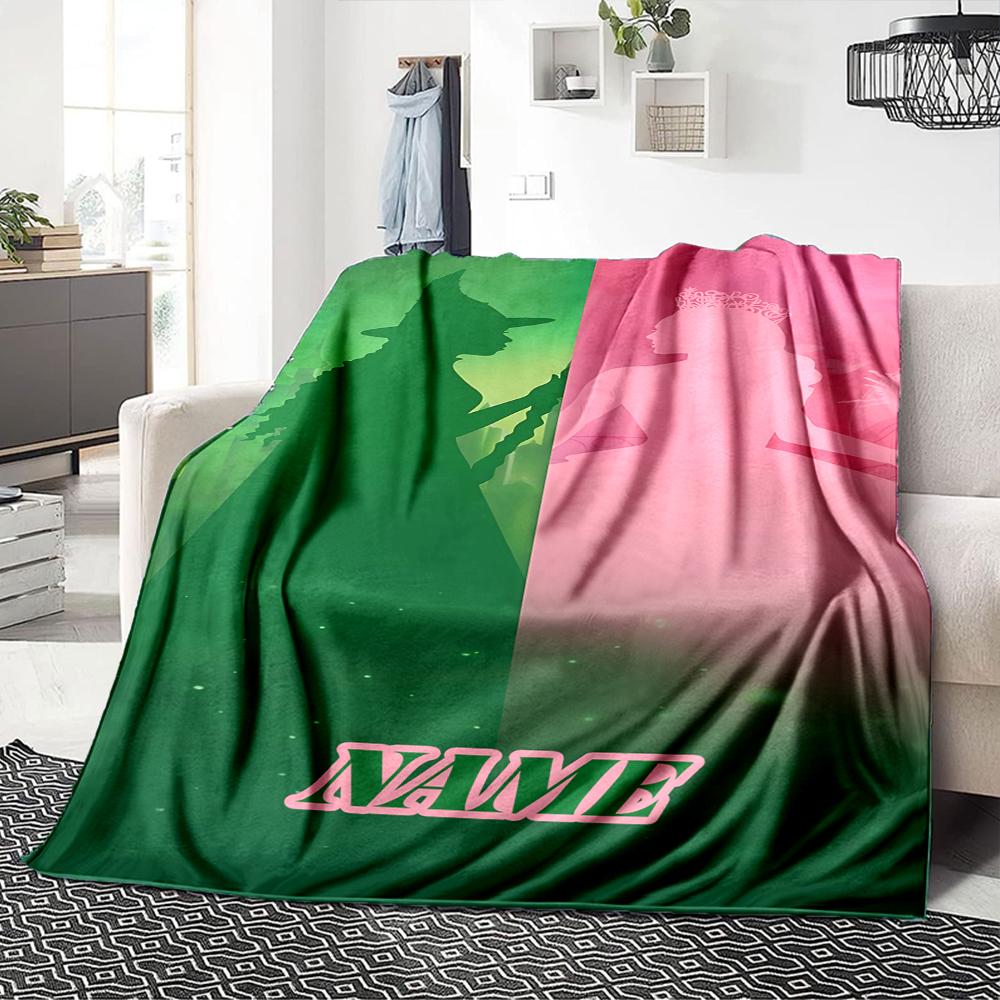Custom Name "Magic Friendship" Blanket for Couch & Bed, Plush Cozy Fuzzy Blanket Super Soft & Warm Blankets for Fall and Winter. 0908373