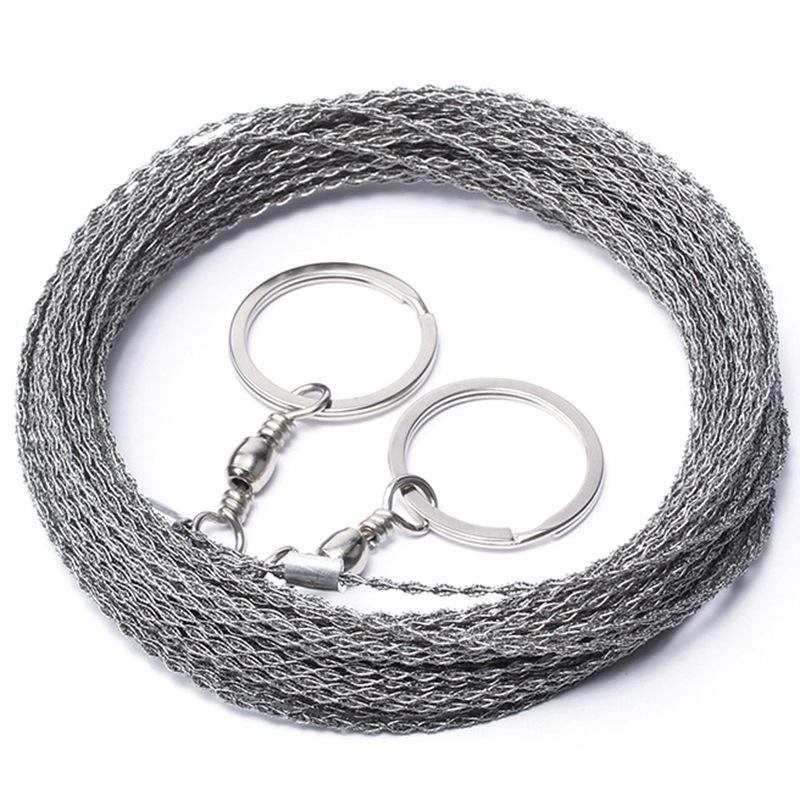 1Pc  Stainless Steel Wire Saw, Wire Saw, Sawing Tree, Hand-pulled Hacksaw, Outdoor Survival Wire Saw, Sawing Wood Artifact, Cutting Aquatic Plants