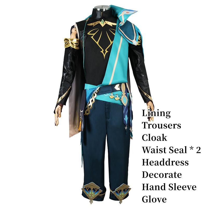 

Аль Хайтам Геншин Импакт Игра Рождественское Анимационное Шоу Ролевая Игра Костюм на Все Тело S