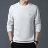 Men's Long-sleeved Fashion Casual Solid Color Round Neck Sweatshirt Youth T-shirt