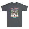 Eat Trash Hail Satan Waschbär Lustiges Grafik Vintage Herren Kurzarm T-Shirt