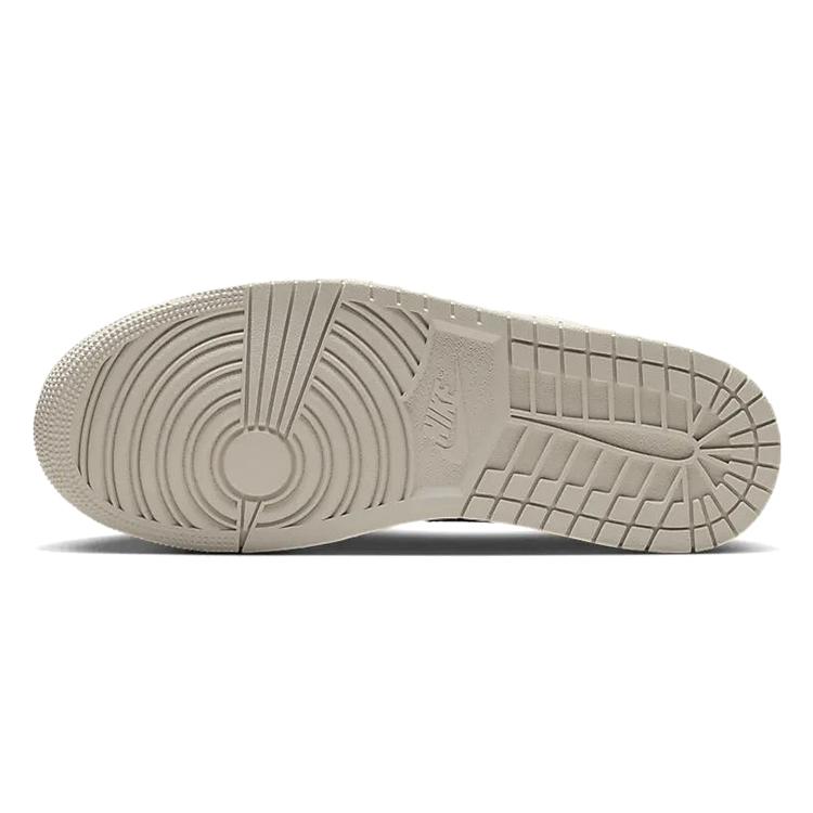 Jordan Air Jordan 1 Slip Resistant And Breathable Low top Vintage Basketball Shoes Women's Beige Brown HQ3440-101(Team56-)