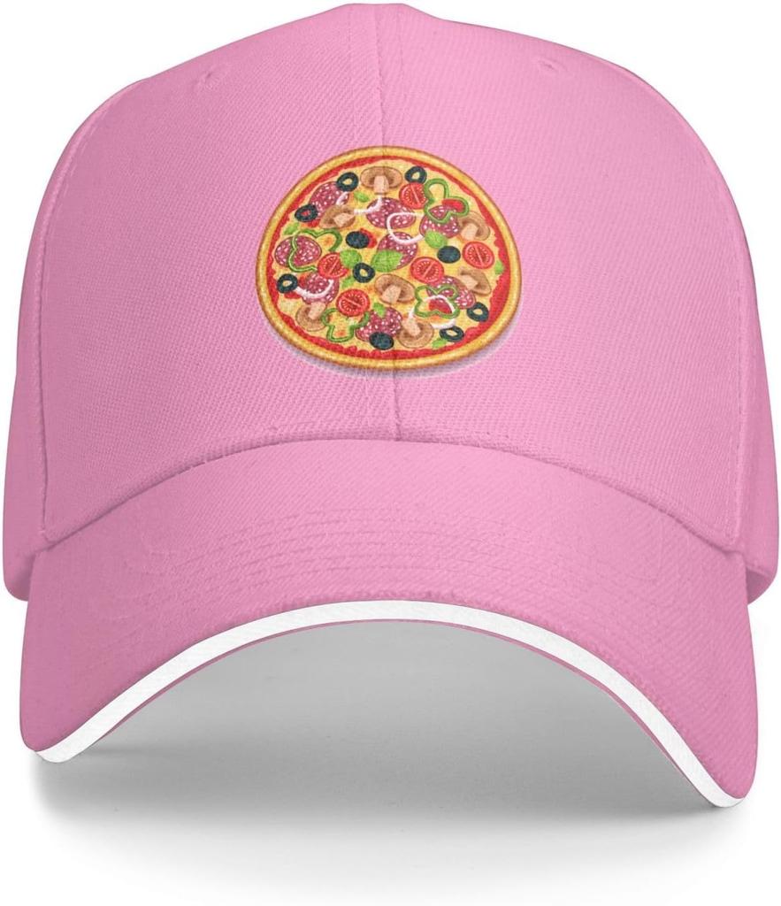 Pyszna Pizza Czapka z daszkiem Poliester Casualowa Snapback Unisex Regulowana