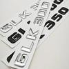 3D ABS  Letters Logo GLK220 GLK300 GLK350 Badge Rear Trunk Sticker For Mercedes Benz GLK220 GLK300 GLK350 X204 Accessories