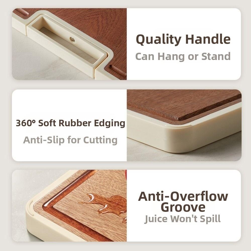 Anti-Bacterial Wood Chopping Board Anti-Mold Kitchen Chopping Block  Meat Cutting