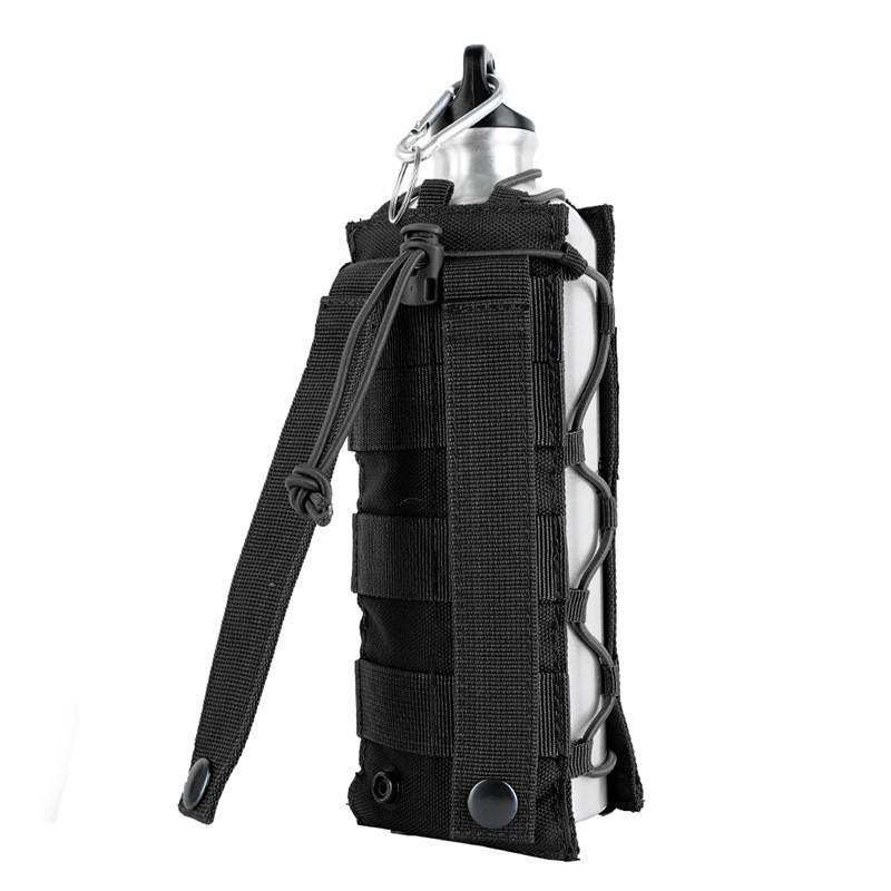 Elastic Water Bottle Bag Multi-functional Military Fan Outdoor Sports Cup Cover Molle Accessories Hanging Waist Pocket