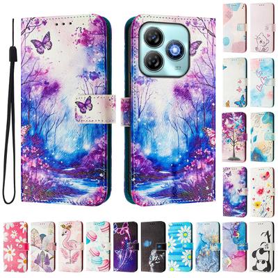 Dream Butterfly Forest Husă din piele pictată de lux Husă portofel în stil carte pentru ZTE Blade A52,A53,A73,V50 Vita,V40S,V60,A35,A55,A75...