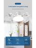 Nordic Silent High-Power E27 Ceiling Fan Light for Living Room or Restaurant