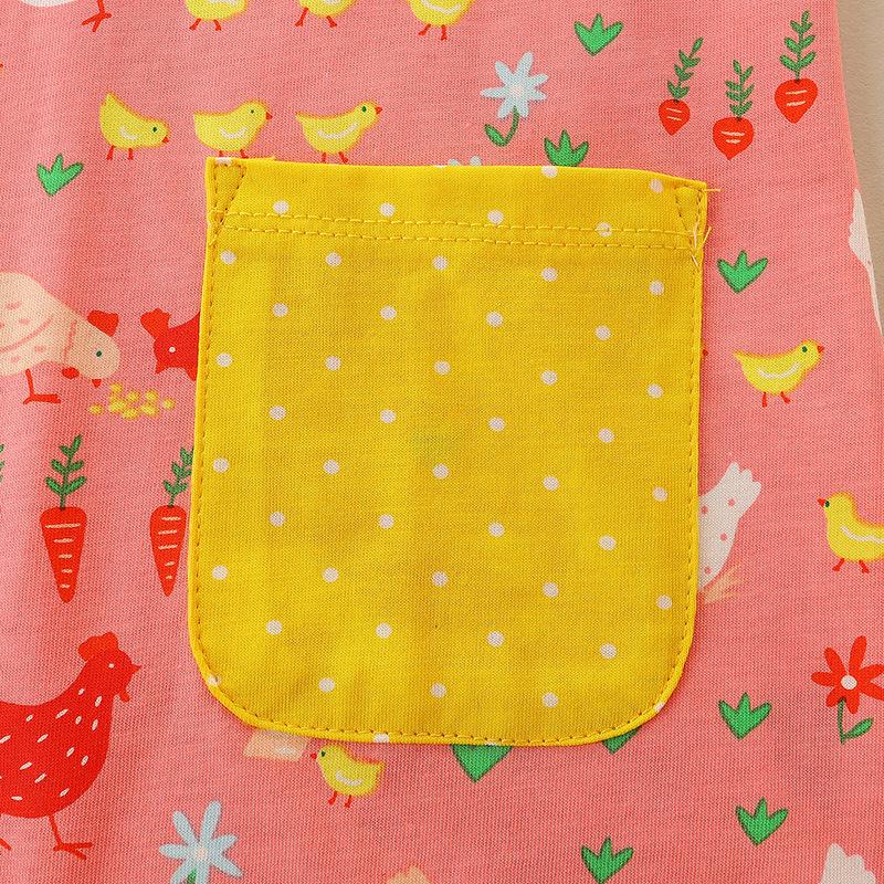 2-7Y Kinder Kleidung Mädchen Langarm Kleid Gestrickte Baumwolle Frühling Herbst Cartoon Rundhals Mädchen Prinzessin Kleider