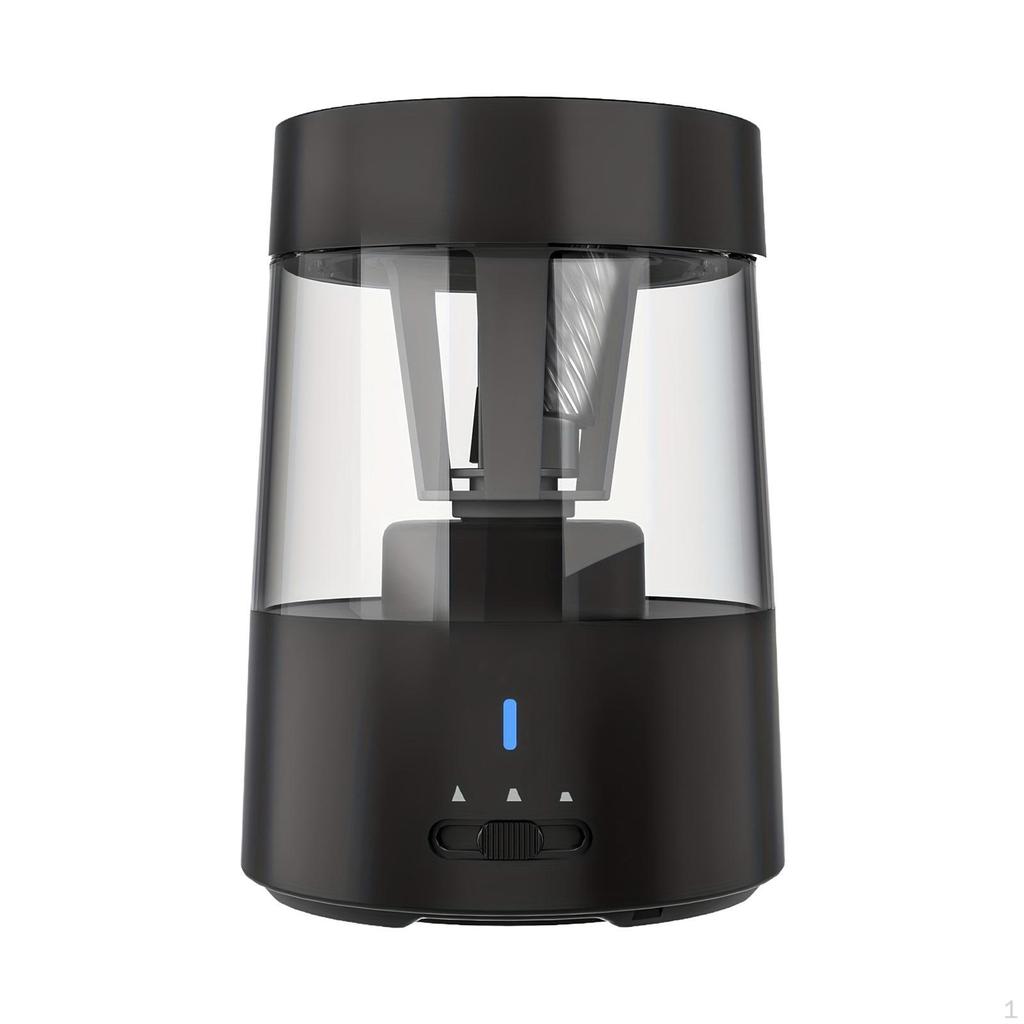 Electric Pencil Sharpener, Fully Automatic Sharpener Auto Stop Practical with Container