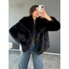 Women's Clothing Autumn and Winter New Imitation Fur Jacket Top Women's Artificial Wool Short Woolen Jacket Large Lapel