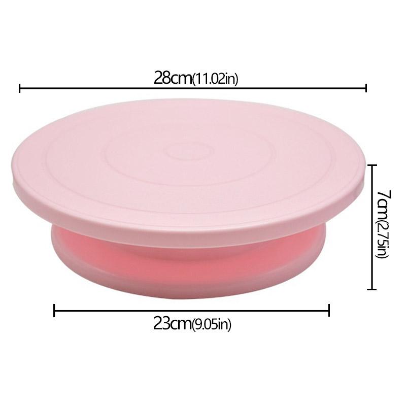 

Пластиковые принадлежности для выпечки тортов Подставка для DIY-формы Вращающаяся устойчивая противоскользящая круглая подставка для торта Вращающиеся кухонные принадлежности