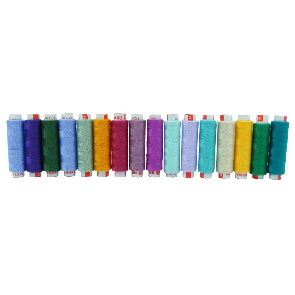 Polyester Embroidery Stitching Thread Machine Sewing Set Of 100 Spools