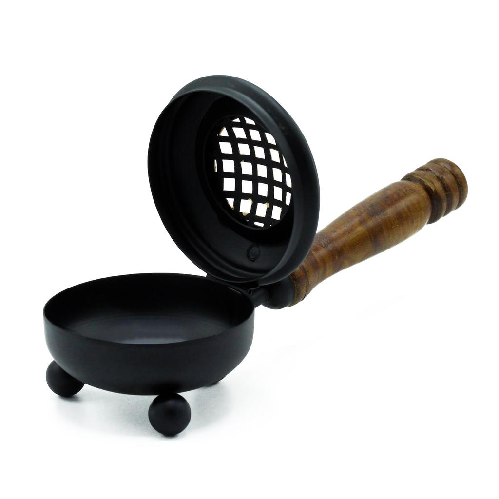 Incense Burner Censer Iron Medium Gold Detail