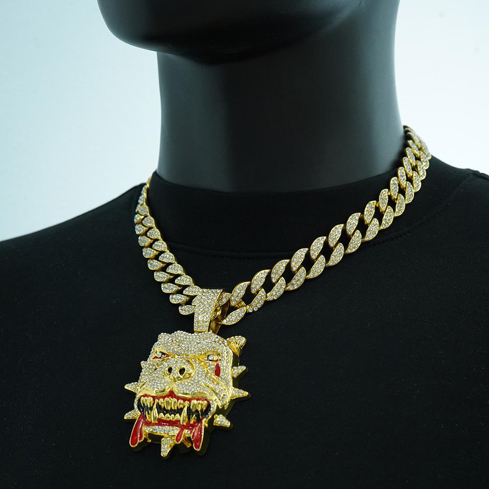 New Product Necklace Hip Hop Pendant Personalized Trendy Brand Animal Hip Hop Necklace