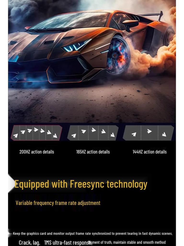 144Hz 24-32 inch Curved Computer Monitors: 2K & 4K Display for Office & Esports