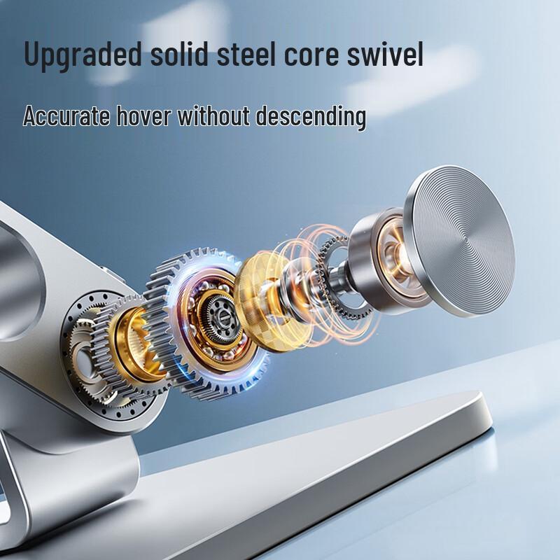 Adjustable Laptop Cooling Stand with Fan and 360° Rotation