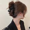 1Pc Matte Wavy Hairpin, Retro Style, Solid Color Shark Clip, Easy To Bind and Style