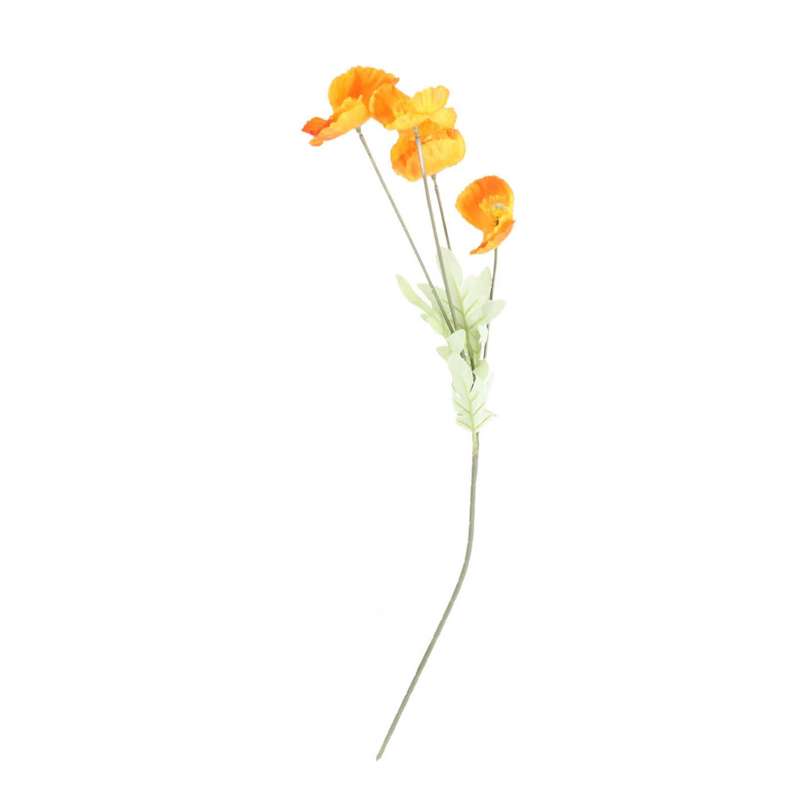 

Artificial Flower Vivid Simulation Silk Corn Poppy Faux Flowers for Wedding Home Decor