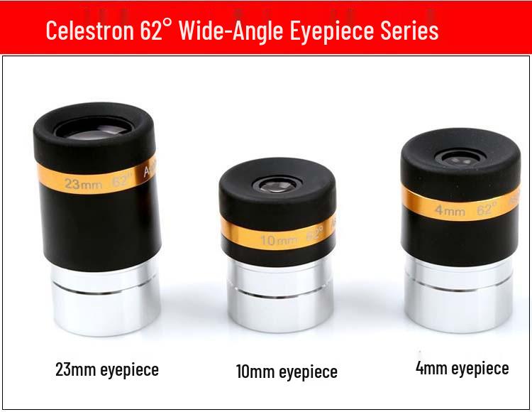 62° Aspherical Wide-Angle HD Eyepiece for Telescopes - High Magnification Accessory