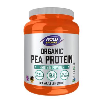 Sports Organic Pea Protein Powder Unflavored, 1.5 Lbs