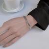 Neues Retro-Design für Minderheiten, geprägtes kleines Fisch-Armband, 925er Sterlingsilber, schlicht, Ins-Persönlichkeit, Tier-Öffnungsarmbänder