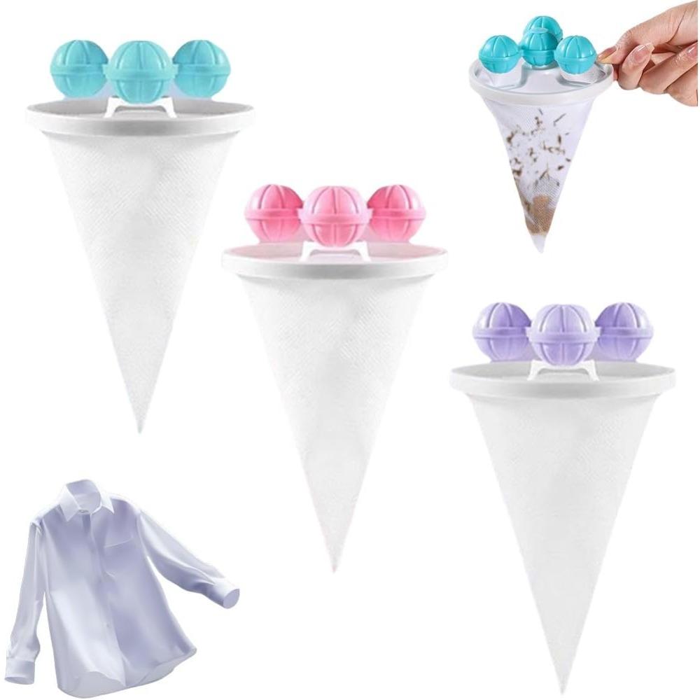 Washing Machine Hair Remover, Reusable Hair Filter, Washing Machine, Net Bag, Lint and Lint, Washing Balls