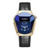 Fashion Cool Locomotive Bestwin Watch Women Luxury Quartz Gold Wristwatch Men Waterproof Geometric Shape Bestwin Reloj