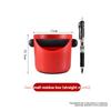 Red Coffee Knock Box Shock-absorbing and Durable Barista Style Knock Box Coffee Trash Can Grind Trash Can