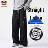 Men's American Style Workwear Loose Straight-Leg Casual Pants
