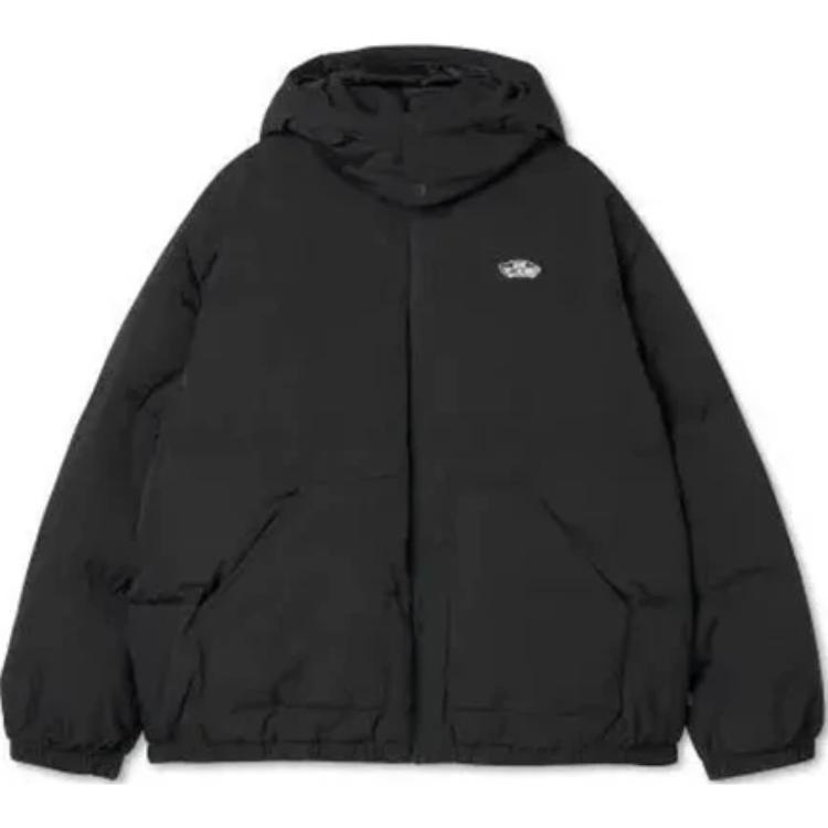

Vans Logo Hooded Long Sleeve Jacket Men jackets Black VN000KCTBLK1 XL