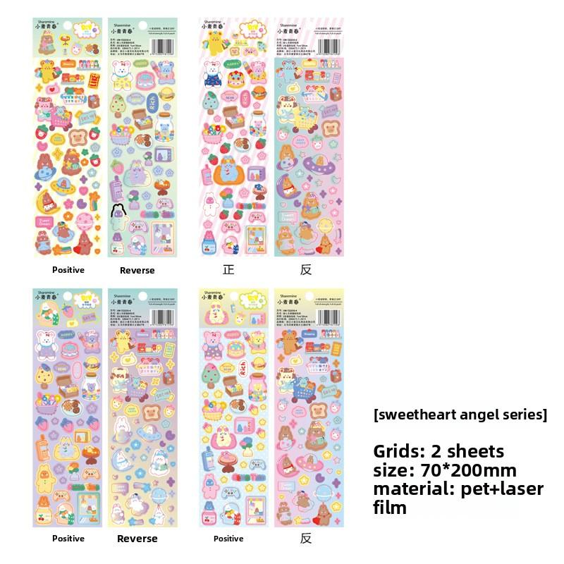 2 Sheet Creative Student Notebook Decoration Stickers