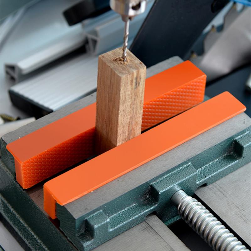 2pcs Nylon Bench Vise Jaw Pads 4/6Inch Magnetic Vice Protectors with Textured Surface for Enhanced Grip For Metal Vise Soft