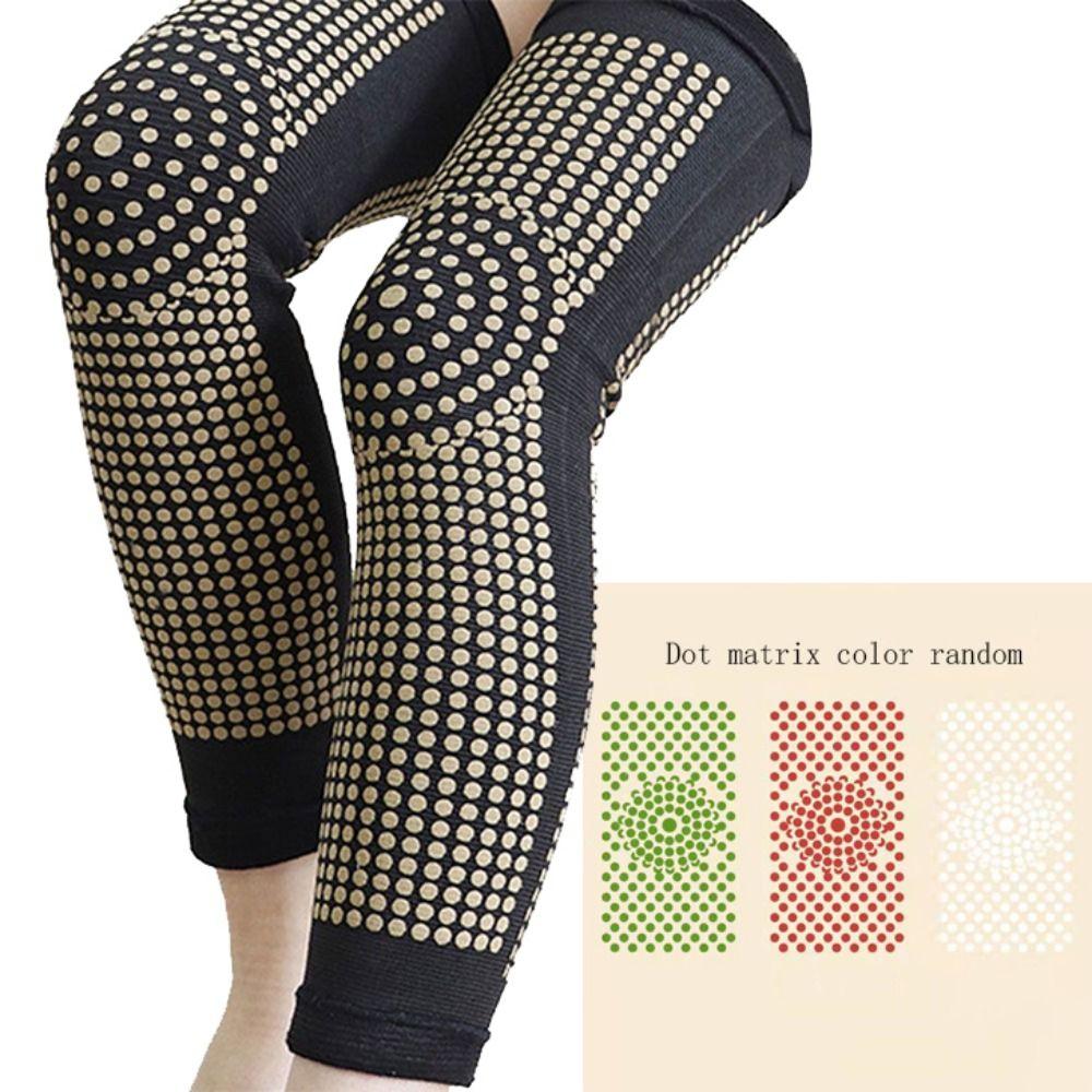 

Knee Massager Wireless Heated Dot Matrix Tourmaline Knee Support Knee Pads Knee Wrap Sports Kneepad black-2 side heat