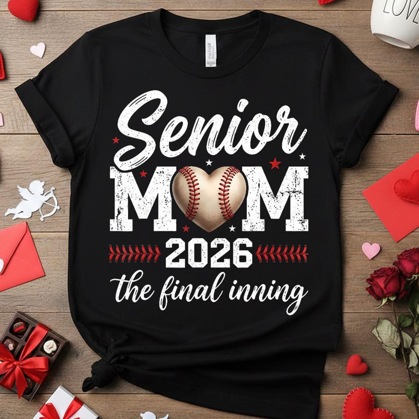 Baseball Senior Mom 2026 Shirt, The Final Inning Baseball Mama Tee, Proud Baseball Mother Gift, Senior 2026 Graduation Mom, Sports Mom XL