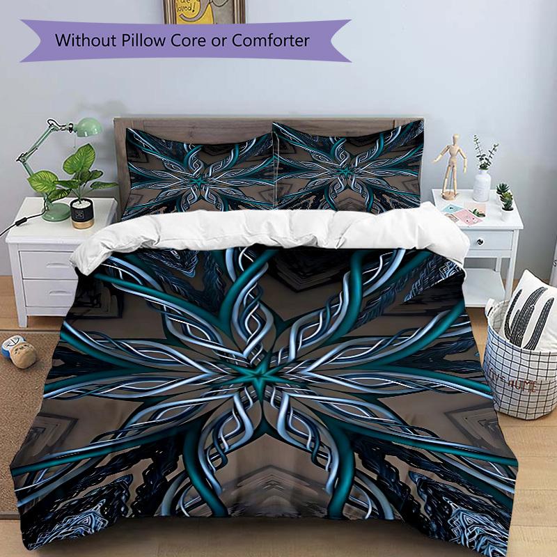 3pcs Abstract Artwork Duvet Cover Set, Cover For Bedroom Guest Room (1 Duvet Cover + 2 Pillowcase, Without Quilt),  Yy250922240