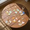 Enamel Metal Metal Key Ring Cartoon Design Enamel Pendant Rabbit Key Chain  Kids Gifts