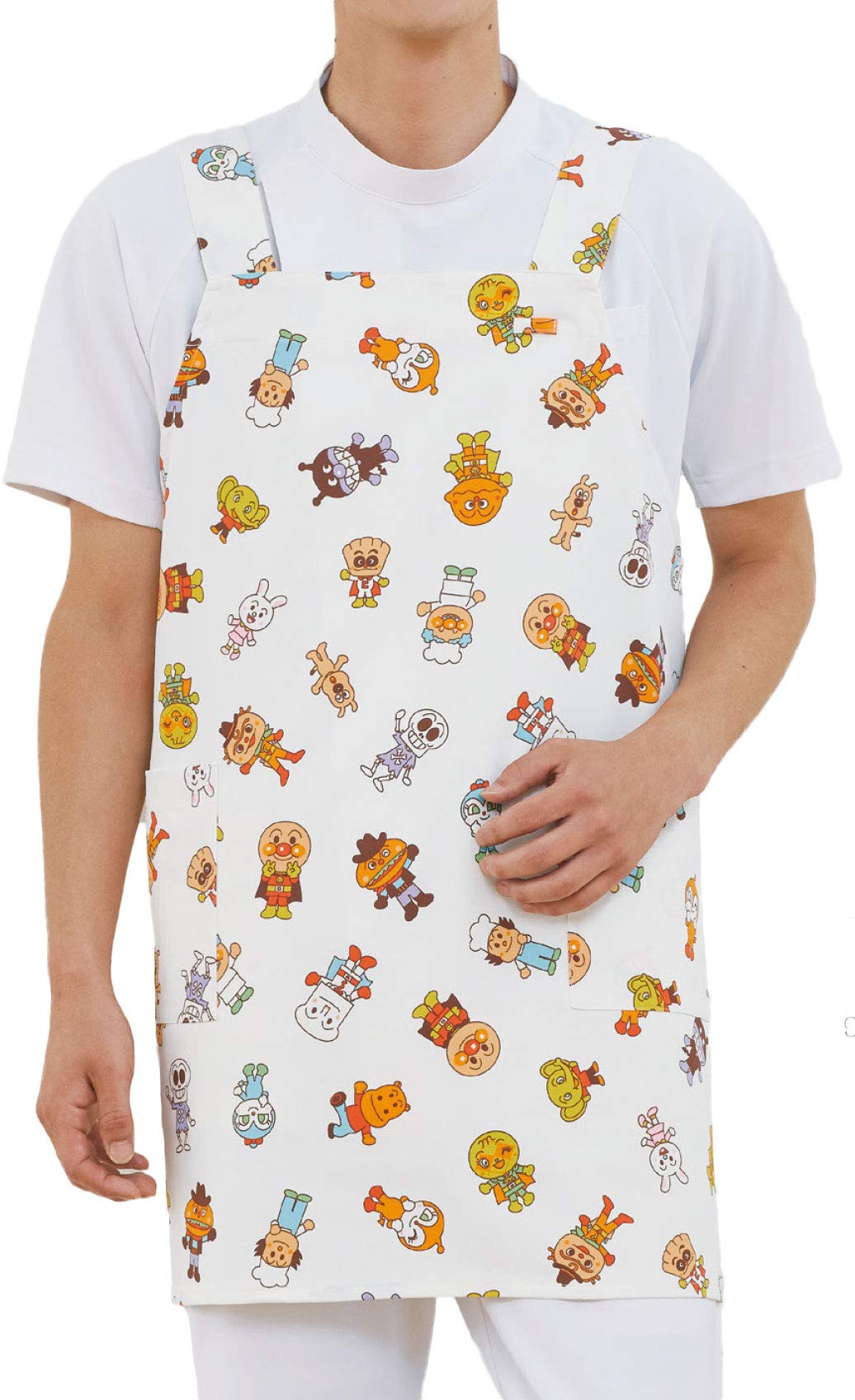 

KAZEN ANP918 Anpanman Print Apron Random Pattern (L, (C/40))