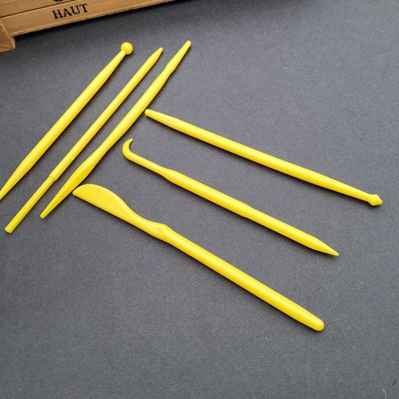 Tools Plastic Pottery Clay Sculpting Cook Decorating Supplies Double-Head for Adults Kids Beginners 6/14Pcs