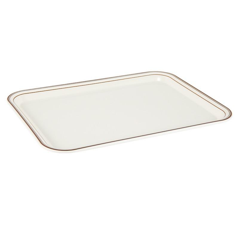 Kekler, Ekmekler, Akşam Yemeği, Hızlı Yiyecekler ve Çay için Melamin Dikdörtgen Servis Tepsisi