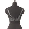 Leather Choke And Leather Cage Bra Harness Fashion Chest Harness Woman Rave Costume Beltleather Underbust Harness