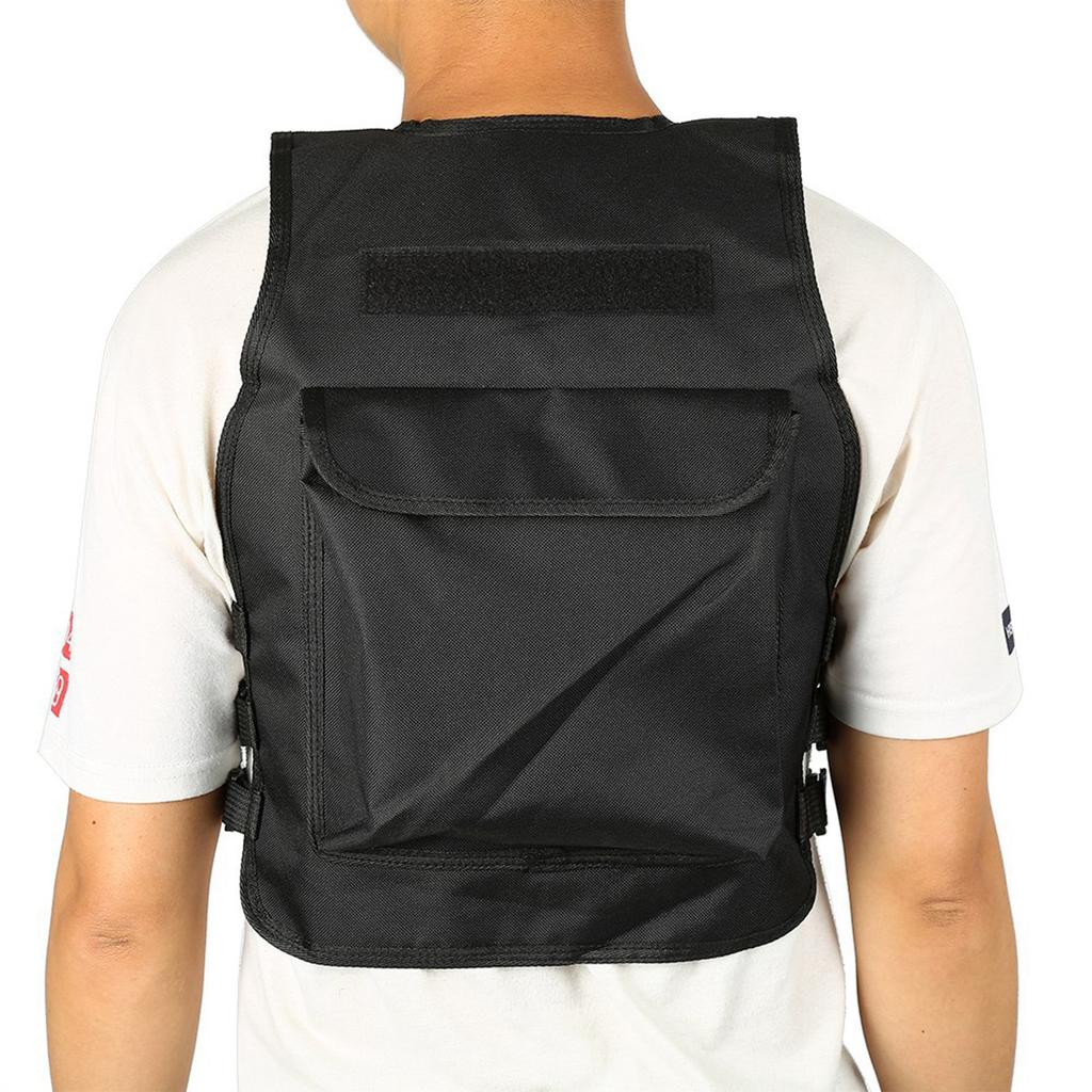 Nylon CS Game Molle Plate Carrier Body Armor Vest For Children (black)