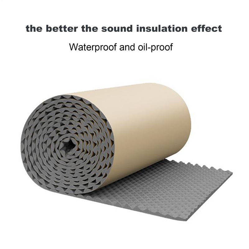 Car Sound & Heat Insulation Cotton Sound Proof Panels Vehicle Hood Engine Firewall Heat Mat Soundproofing Foam Cotton Sticker
