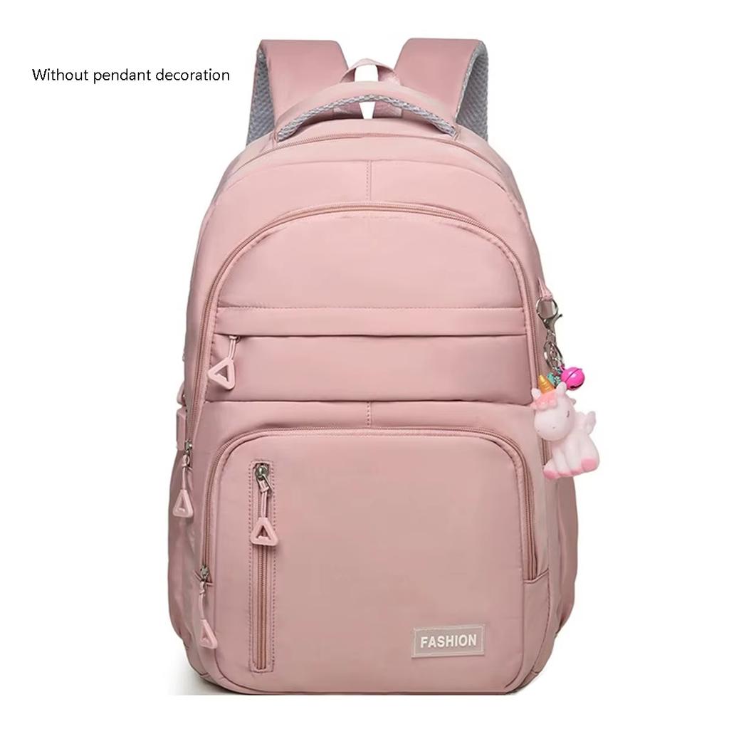 Lightweight Spine Bag Pink Outdoor Sports Backpack College Students Backpack Black Travel Backpack For Outdoor Sports Students