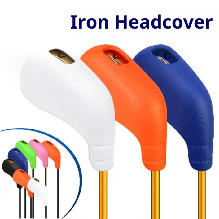 Soft TPE Iron and Wedges Golf Club Head Cover Golf Iron Headcover Protective Cover to Protect Your Golf Clubs
