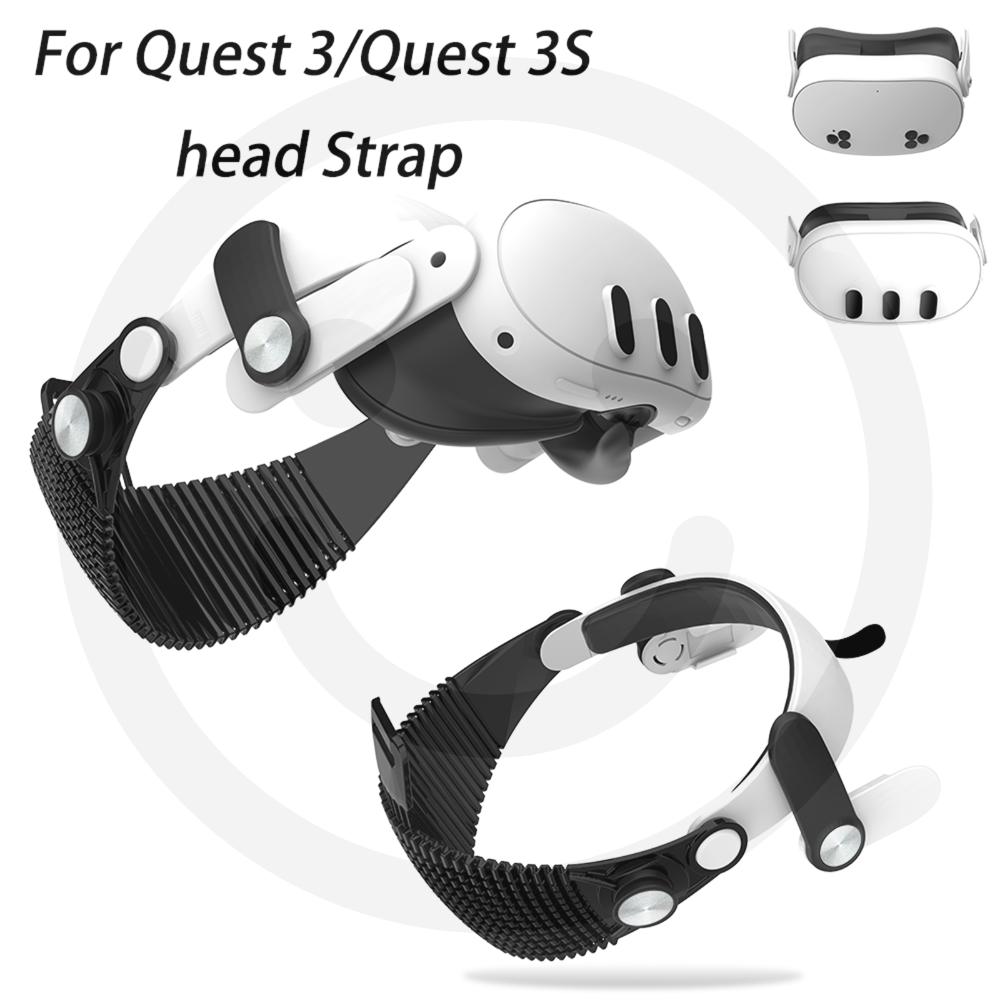 For VR Meta Quest 3 Adjustable Strap Replacement VR Headset Breathable Enhanced Support Headband for Meta Quest 3S Accessories