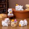 Resin Crafts Mini Cat Ornament Cartoon Kitten Statue  Fairy Garden Decorations