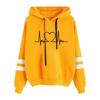 2025 European and American autumn and winter new women's clothing jacket printed loose pocket hooded long sleeve