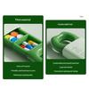 Pillendose Wasserdicht Schnappverschluss 3 Fächer Staubdicht Pillenbehälter Tragbar Handtasche Pillen Organizer