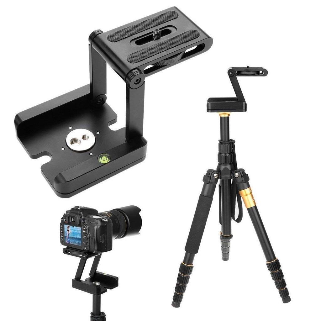 PCATEC Aluminum Pan Head for Folding Pan Head with Quick Release Plate and Tilt Compatible with Olympus DSLR Sliding Track Tripod and Level